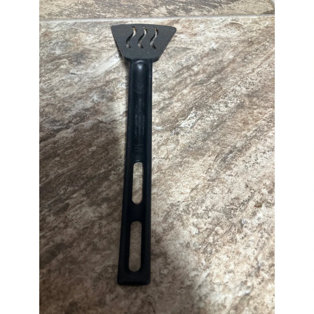 IKEA Black Nylon Slotted Turner Spatula 17535 Made in Sweden Heat Resistant 11in